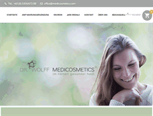 Tablet Screenshot of medicosmetics.com